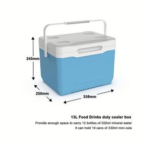 Factory Direct Price Portable Ice <b>Chest</b> Cooler Box Custom 13L <b>Handle</b> Insulated Food Cooler Box - Product Image 3