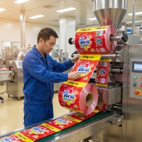 Sachets Doypack Personnalisés Scellés pour l'Emballage de Produits Chimiques Quotidiens et de Snacks, Qualité Alimentaire, Impression de Logo Disponible, Modèle GR-040
