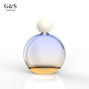 圆形复古玻璃香水瓶空阿拉伯香水喷雾瓶50毫升100毫升