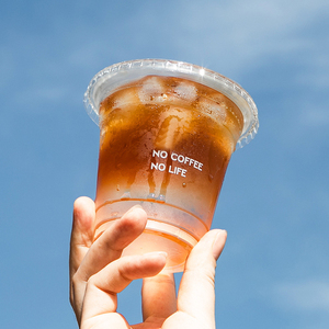 Tùy chỉnh in ấn logo 360/400/500/600/700ml <span class=keywords><strong>c</strong></span>à phê lạnh uống bao bì Pet ly nhựa - Product Image 1