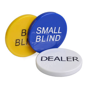 扑克全在按钮集按下扑克牌守卫庄家按钮赌场亚克力块扑克庄家 - Product Image 1