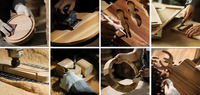 Panier porte-ustensiles en bois Woodsun Multiple Woods avec poignée