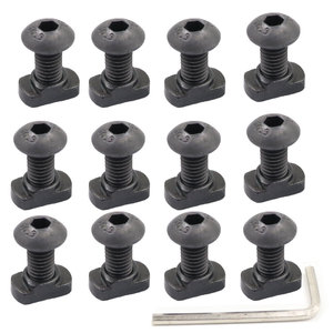 Kit de vis et écrous en alliage haute résistance M4 M5, fixation anti-rotation, finition oxyde noir, accessoire de remplacement modulaire pour sports de plein air - Product Image 6