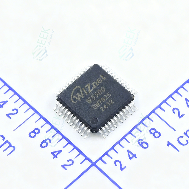 Ethernet Chip W5500 Ethernet Controller 1PORT 10/100Mb/s 2.97V~3.63V FAST SPI 48-LQFP (7x7mm)