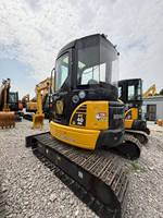 Mini-excavatrice sur chenilles PC40 d'occasion, marque japonaise, 4 tonnes, avec cabine, modèle PC40, à prix abordable
