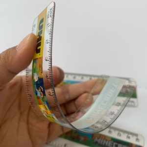 Regla Transparente de PVC con Logotipo Personalizado de GIFTWAY, Diseño Doble Impreso, 15/20/30 cm, Útiles Escolares Prácticos - Product Image 5