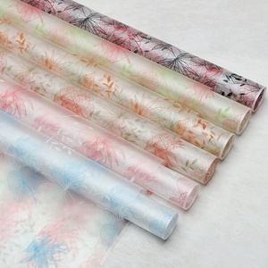 Papel Celofán Hua <span class=keywords><strong>Xino</strong></span> Sha - Papel de Envolver Flores OPP Impermeable, Moderno y Fresco, 57x57cm, Impreso con Tinta para Floristas y Ramos - Product Image 1