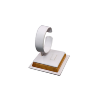 Présentoir à bijoux en cuir or blanc pour bagues support de plateau bracelet bracelets support de montre-conteneur élégant
