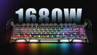 Teclado Mecánico Inalámbrico para Juegos GravaStar Mercury K1 Pro, Tres Modos, 2.4Ghz, Diseño de 79 Teclas, RGB, Marco de Aluminio Negro Mate