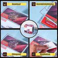 Boîte de protection transparente en acrylique avec couvercle magnétique personnalisé, UPC 151, boîte prismatique SPC, protecteur UPC Charizard, résistance aux UV 98%, moderne