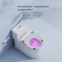 Siège de toilette intelligent 2026 Tiktok, design moderne, petite taille, entièrement automatique, avec couvercle rabattable, télécommande, nettoyage et séchage