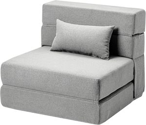 قابل للطي غرفة المعيشة رغوة الذاكرة النوم كرسي قابل للتحويل الكلمة الأريكة فراش النوم واحد زائد أريكة كرسي مع وسادة - Product Image 1