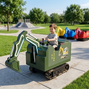 Mini pelle électrique pour enfants Leduole LT-2, construction en fibre de verre + matériau métallique, capacité <150 kg, utilisation en extérieur et en intérieur - Product Image 5