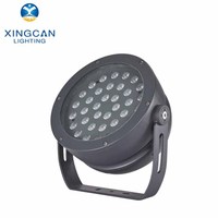 Projecteur LED extérieur personnalisable, à intensité variable, monocolore, étanche IP65, 18W 24W 36W 48W 54W, pour jardin, pelouse, cour, hôtel