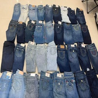 Pantalones Vaqueros Cuadrados de Mezclilla para Mujer, Usados, de Alta Calidad, de Pierna Ancha, para Verano, en Fardos, Tallas Variadas, MOQ Bajo, Segunda Mano, Limpios