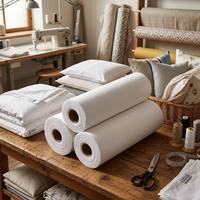 Feutre non tissé blanc en PP, doublure, entoilage, tissu pour literie et textile de maison, couleur et taille personnalisées