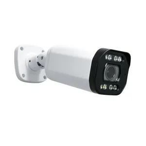 Smart DIY Alarme Sirene 4K 8MP Sony Sensor Zoom Lente 4X POE Metal Bala Câmera de Segurança