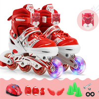 Chaussures à Roulettes Clignotantes de Haute Qualité pour Enfants, Ensemble de Patins à Roues Alignées Réglables
