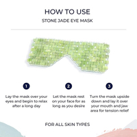 Fabricants en gros 100% Real Masque De Jade Sleep Eye Mask pour éliminer les rides, les poches et les irritations Anti Aging Thera