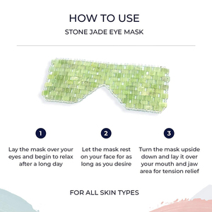 Fabricantes al por mayor 100% Real Masque De Jade Sleep Eye Mask para eliminar las arrugas hinchazón e irritación antienvejecimiento Thera - Product Image 5