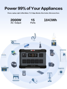 Station d'alimentation portable 600W 800W 1000W 1200W 1500W 1800W 2kW 3kW 5kW Générateur solaire à batterie pour la maison, le camping et les situations d'urgence - Product Image 6