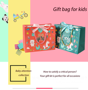 Sac cadeau réutilisable 1er juin Sac cadeau d'anniversaire pour fête des enfants Sac en papier pour carte blanc chaud pour enfants - Product Image 6