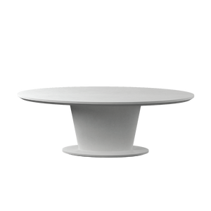 Modern Minimalist Wabi Sabi Cement <b>Dining</b> <b>Table</b> Custom Concrete Pedestal <b>Table</b> For Hotel Restaurant Projects B2B Sourcing - Product Image 3
