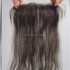 Topper invisibile da <span class=keywords><strong>donna</strong></span> per attaccatura capelli ritirata, 13 pollici, all'ingrosso, con base in PU invisibile, applicabile con colla, per fronte diradato - Product Image 4