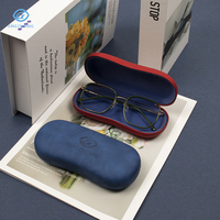 Boîte à lunettes de soleil en métal rigide avec logo personnalisé, design tendance, pour lunettes de lecture, emballage haut de gamme, étui à lunettes