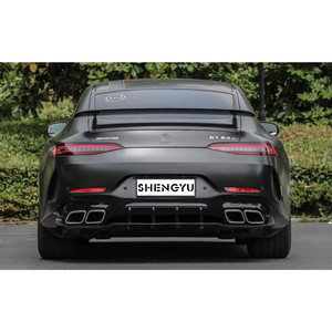 Kit carrosserie pour Benz A-<span class=keywords><strong>MG</strong></span> <span class=keywords><strong>GT</strong></span> 2020-2021 à A-<span class=keywords><strong>MG</strong></span> Style GT63S avec pare-chocs de voiture avec grille arrière lèvre queue gorge - Product Image 6