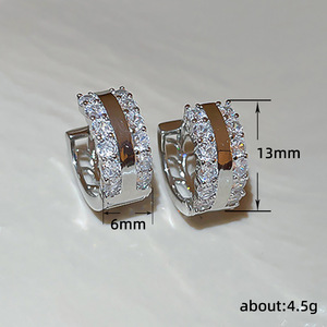 Orecchini a Cerchio a Forma di C per Donne, Accessori per Orecchie Semplici e alla Moda per Uso Quotidiano - Product Image 5