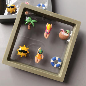 Stéréo créatif Corée du Sud Île de Jeju <span class=keywords><strong>plage</strong></span> magnétique Cadre photo Cocotier natation réfrigérateur autocollant bord de mer voyage souvenir - Product Image 6