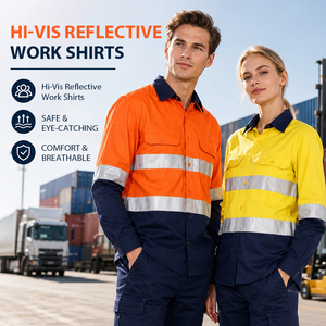 Camisetas <span class=keywords><strong>de</strong></span> Trabajo <span class=keywords><strong>de</strong></span> Alta Visibilidad con Logotipo Personalizado, <span class=keywords><strong>de</strong></span> Algodón, para Tráfico, Minería, Construcción <span class=keywords><strong>Industrial</strong></span>, Ropa <span class=keywords><strong>de</strong></span> Trabajo <span class=keywords><strong>de</strong></span> <span class=keywords><strong>Seguridad</strong></span> Reflectante - Product Image 2