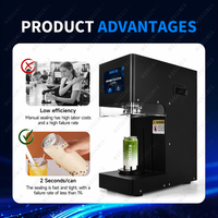 Machine de scellage automatique à grande vitesse Moseener pour canettes de boissons, en acier inoxydable 304, pour canettes en plastique et en étain