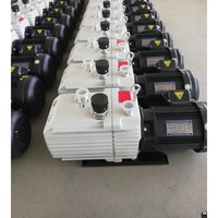 Pompa Vakum Rotary Vane Dua Tahap TX-08D TX-18D 8-18 m3/h KF25 Bersegel Oli Penggerak Langsung Satu atau Tiga Fasa
