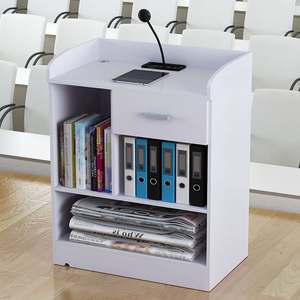 <span class=keywords><strong>Mesa</strong></span> <span class=keywords><strong>de</strong></span> Podio <span class=keywords><strong>para</strong></span> Aula <span class=keywords><strong>de</strong></span> Madera MDF con Almacenamiento <span class=keywords><strong>para</strong></span> <span class=keywords><strong>Libros</strong></span> <span class=keywords><strong>de</strong></span> Texto, 80 cm, Muebles Escolares Modernos, Ecológicos y Duraderos - Product Image 6