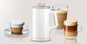 Espumador <span class=keywords><strong>de</strong></span> <span class=keywords><strong>Leche</strong></span> Eléctrico 4 en 1, <span class=keywords><strong>Calentador</strong></span> <span class=keywords><strong>de</strong></span> <span class=keywords><strong>Espuma</strong></span> con Mezcla Automática para Café, para Baristas Ocupados y Amantes del Café - Product Image 6