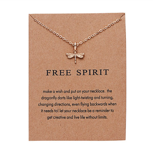 Collar de Moda Creativo para Mujer, Joyería Chapada en Oro, Dijes con Amuletos para la Buena Suerte, <span class=keywords><strong>Karma</strong></span> y Deseos, Estilo Moderno para Damas y Chicas - Product Image 5