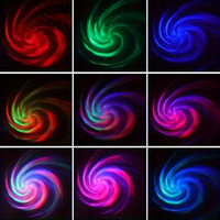 Lampe de projection spirale RGB pour chambre à coucher, effet ciel céleste romantique, nuages tourbillonnants, flamme, nébuleuse, vague tourbillonnante, décoration d'ambiance, veilleuse
