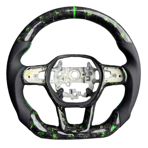 Volante Deportivo Personalizado de Fibra de Carbono, 3 Palancas, Forma de D, para Civic <span class=keywords><strong>Type</strong></span> <span class=keywords><strong>R</strong></span> Autohaus, para <span class=keywords><strong>CRV</strong></span> HR-V - Product Image 1