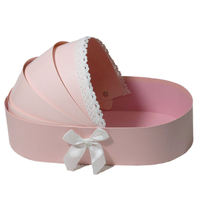 Boîte cadeau ronde en papier durable Shimmerstar pour berceau de bébé, idéale pour les cadeaux d'anniversaire d'enfant et les souvenirs de baby shower - Vente chaude