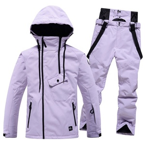 Logo unisexe personnalisé coupe-vent imperméable randonnée bavoirs salopette bretelles isolées manteau de neige veste pantalon veste de <span class=keywords><strong>ski</strong></span> pantalon habit de neige - Product Image 6