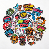 Autocollants personnalisés en vinyle imperméable pour étiquettes de logo, autocollants Doom, autocollants tendance
