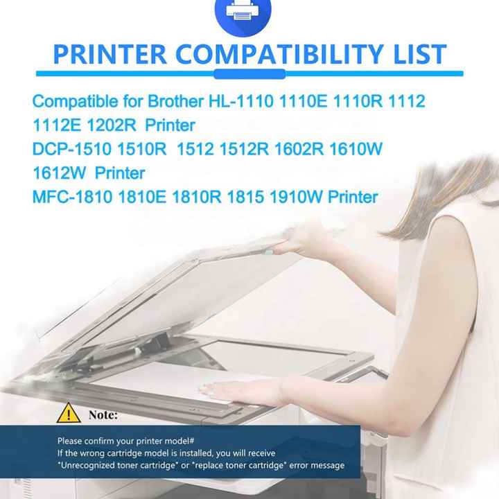 Lot De 4 Cartouches Toner TN1050 Noir Grande Capacité Pour Imprimantes Brother - Neuf