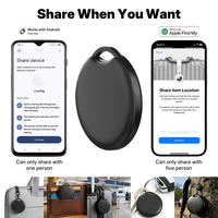 Traceur localisateur certifié MFi Google Find My Find Hub pour clés, bagages, animaux de compagnie avec suivi mondial