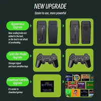 Console de jeu TV M8, contrôleur sans fil 2.4G, double joystick intégré 20000+64GB, 4K HD rétro, compatible PC, Android, TV USB