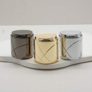 En stock – Capuchons de parfum en zamac de 15 mm pour flacon, design cylindrique argenté, couvercle métallique chromé pour parfum, capuchons à sertir pour scellage - Product Image 3