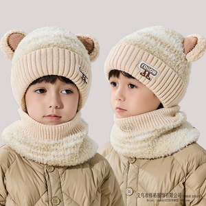 Set di Cappello e Scaldacollo in Maglia di Pile per Bambini, Personalizzabile con Logo, per Ragazzi e Ragazze 4-12 Anni, 17 Anni di Esperienza di Fabbrica - Product Image 2