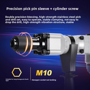 Martillo <span class=keywords><strong>Demoledor</strong></span> Eléctrico <span class=keywords><strong>Dongcheng</strong></span> de Alta Potencia para Demolición de Paredes de Concreto, Martillo de Impacto Industrial - Product Image 4