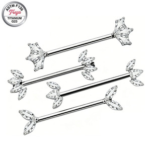 Anillo <span class=keywords><strong>de</strong></span> Pezón Sexy Freya para Mujer, Joyería <span class=keywords><strong>de</strong></span> Piercing <span class=keywords><strong>de</strong></span> Pezón <span class=keywords><strong>de</strong></span> Titanio G23, Piercing <span class=keywords><strong>de</strong></span> Seno con Zirconia, Joyería Corporal <span class=keywords><strong>de</strong></span> Moda - Product Image 1